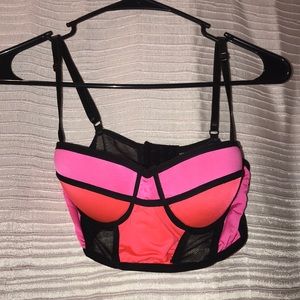 Color block bra